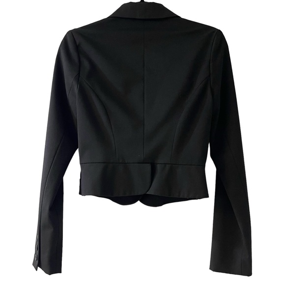 ❤️ Tahari Fitted Black Military Style Blazer - Picture 4 of 8